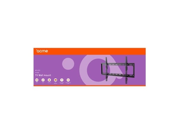 ACME MTLF51, 35 kg, 81,3 cm (32"), 165,1 cm (65"), 100 x 100 mm, 600 x 400 mm, Sort