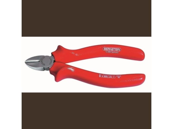 Bernstein 13-906 VDE, Diagonal tang, Stål, Rød, 165 mm, 210 g