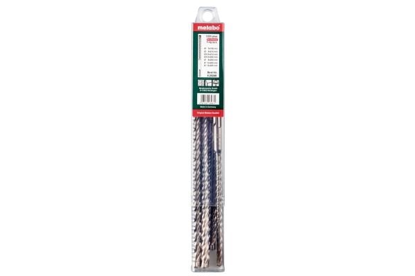 Metabo 626246000, Iskuporakone, Poranteräsetti, Oikeanpuoleinen kierto, Karbidi, SDS Plus, Ruostumaton teräs