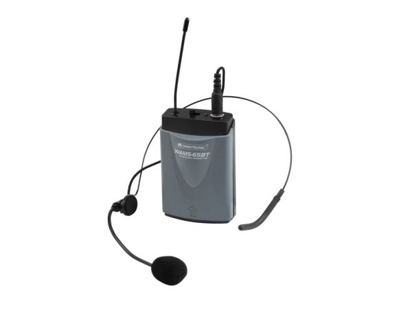 Omnitronic 13107005, Bodypack-lähetin, 865 MHz, 40 - 18000 Hz, 10 mW, Musta, Muovi