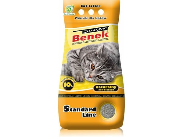 Certech Super Benek Standard Natural - klumpbildande kattsand 10 l