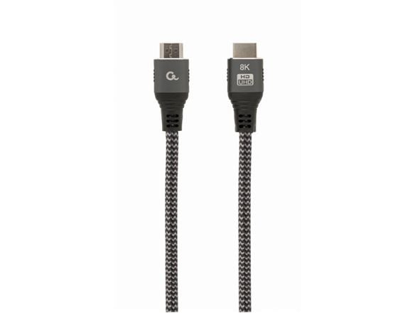 Cablexpert Select Plus Series - Ultra High Speed - HDMI-kabel med Ethernet - HDMI hann til HDMI hann - 2 m - skjermet - støtter 21:9 kinosideforhol...