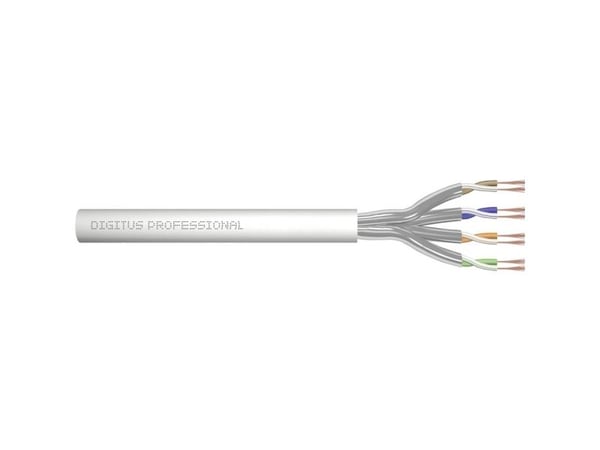 DIGITUS Professional - Bulkkabel - 305 m - U/FTP - CAT 6a - halogenfri, strenget - grå