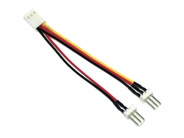 InLine 33433L, 0,1 m, Molex (3-stift), Molex (3-stift), Hanstik, Hunstik, Flerfärgad