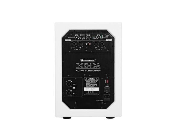 Omnitronic BOB-10A, 300 W, Aktiv subwoofer, 45 - 250 Hz, 100 dB, 25 cm, 25,4 cm (10")
