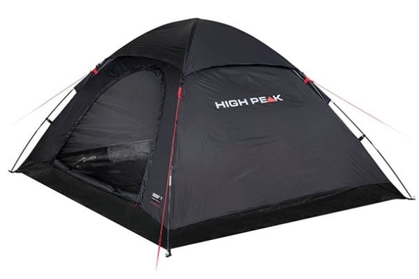 High Peak Monodome XL, Kuppeltelt, 4 person(er), Ventilasjon, Vanntette sømmer, Sort