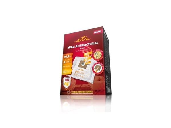 ETA eBag Antibacterial Maxi 9600 68021 - Støvpose - for støvsuger (en pakke 5)