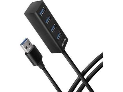 Axagon HUE-M1AL, USB 3.2 Gen 1 (3.1 Gen 1) Type-A, USB 3.2 Gen 1 (3.1 Gen 1) Type-A, 5000 Mbit/s, lajittelu, alumiini, 1,2 m
