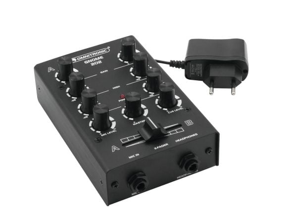 Omnitronic GNOME-202, 2 kanaler, 6 W, Sort