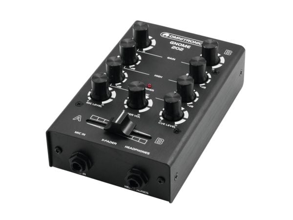 Omnitronic GNOME-202, 2 kanaler, 6 W, Sort