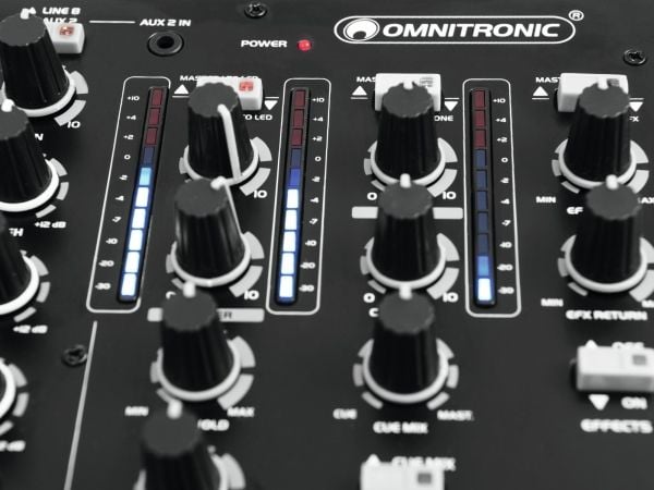 Omnitronic CM-5300, 5 kanaler, Rack-montering, 25 W, Svart