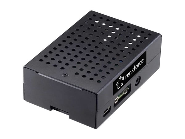 Renkforce RF-4507494, Rektangulær, Aluminium, Sort, 95 mm, 85 mm, 35 mm