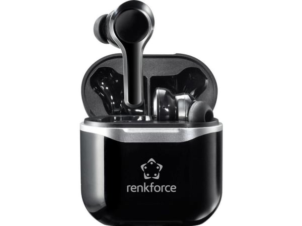 Renkforce RF-4599066, Trådløs, Samtaler/musikk, 50 g, Hodesett, Sort