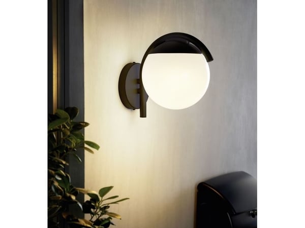 EGLO Prata Vecchia, Overflatebehandlet, Sfærisk, 1 ampuller, E27, IP44, Sort