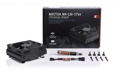 Noctua NH-L9i - Prosessorkjøler - (for: LGA1700) - aluminium med forniklet kobberfot - 92 mm - chromax.black