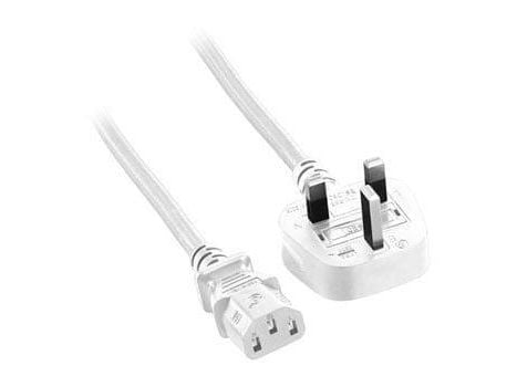 Microconnect PE090420W, 2 m, Virtapistoke tyyppi G, C13 liitin, 10 A