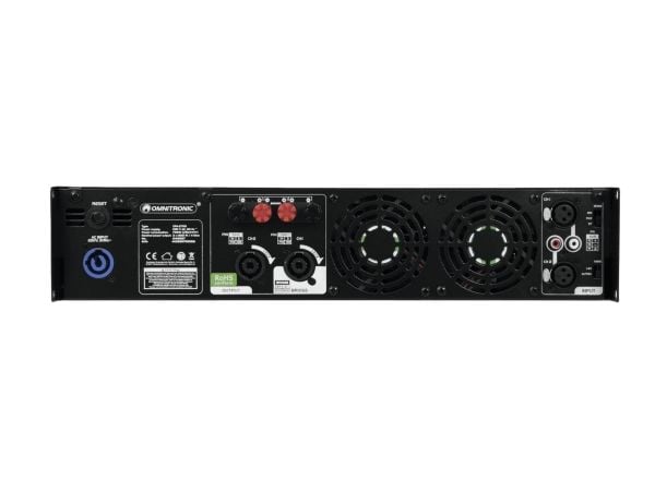 Omnitronic XPA-2700, 2.1 kanaler, 1350 W, H, 0,5%, 100 dB, 20000 O