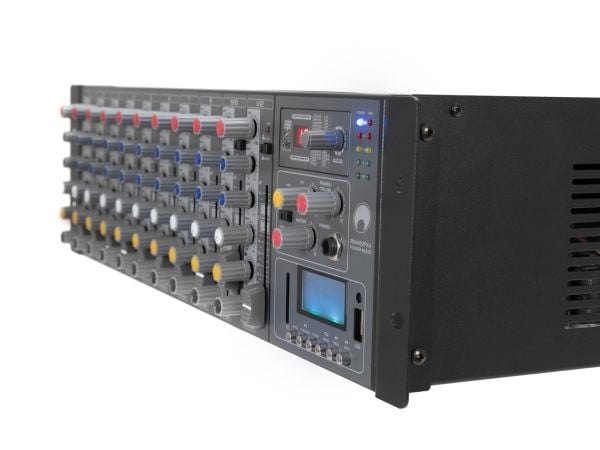 Omnitronic RM-1422FXA, Bluetooth, jalusta-asennus, 115 W, musta