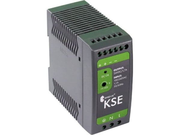 Kytkentätoiminen virtalähde KSE 04012 230/12VDC 40W 3,3A /busbar/ 18912-9990 Kytkentätoiminen virtalähde KSE 04012 230/12VDC 40W 3,3A /busbar/ 18912-9990