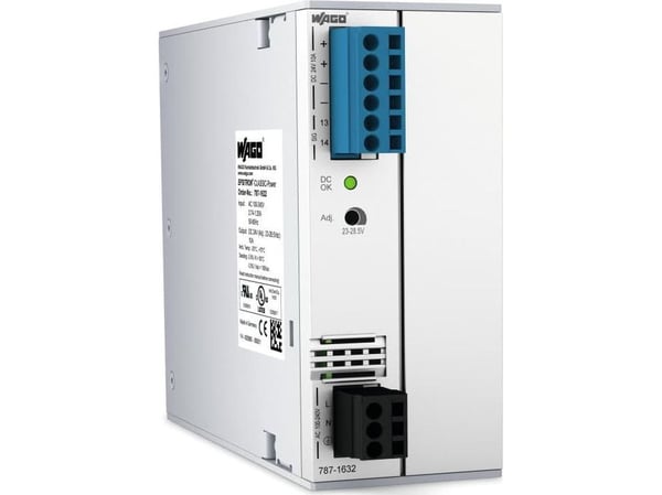 Wago 787-1632, 240 W, 85 - 264 V, 44 - 66 Hz, 1,25 - 2,74 A, aktiivinen, 15 ms