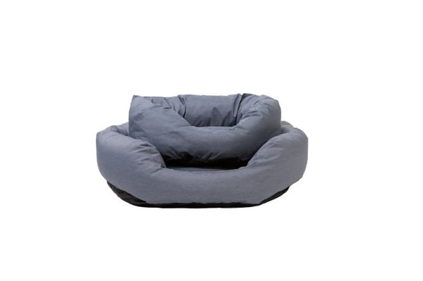 Paw Love Hundeseng Oval 85x70cm Lys blågrå