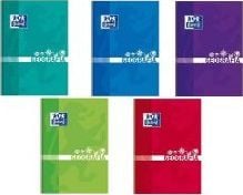 Oxford notatbok A5/80K rutenett geografi (5 stk)