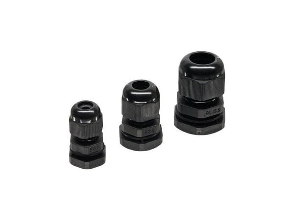 InLine 44012B, musta, 10 kpl, 1,2 cm, 6 mm, 1,2 cm, 6 mm