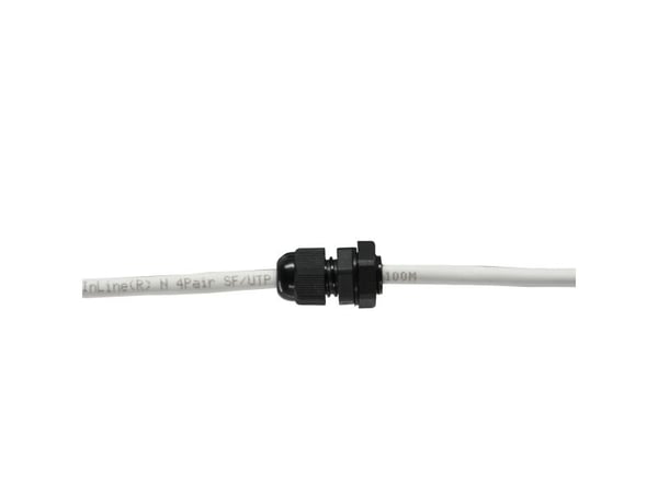 InLine 44012B, musta, 10 kpl, 1,2 cm, 6 mm, 1,2 cm, 6 mm