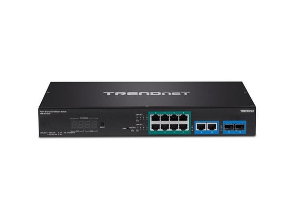 Trendnet TPE-3012LS, Hallittu, Gigabit Ethernet (10/100/1000), Täysin kaksipuolinen, Power over Ethernet -tuki, Telineasennus, 1U
