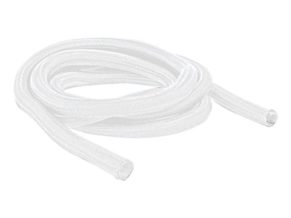 Delock Braided Sleeving self-closing - Flätad ärm - 2 m - vit