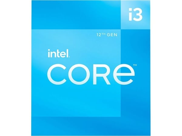 Intel® Core™ i3-12100F (Alder Lake) - 4-kjerner - 3,3 GHz (4,3 GHz Intel® Turbo Boost 2.0) - LGA1700-sokkel - Boks