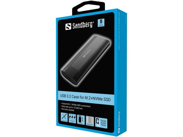 Sandberg USB 3.2 Case for M.2+NVMe SSD