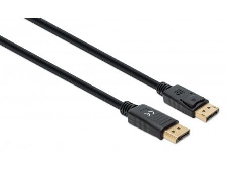 Manhattan 355575, 2 m, DisplayPort, DisplayPort, Hankjønn, Hankjønn, 7680 x 4320 piksler