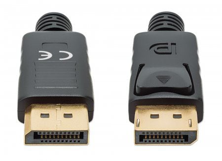 Manhattan 355575, 2 m, DisplayPort, DisplayPort, Hankjønn, Hankjønn, 7680 x 4320 piksler