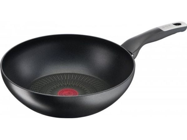 Tefal Unlimited G2551972, Rund, Wok-/stekepanne, Svart, Titan, 175 °C, Aluminium