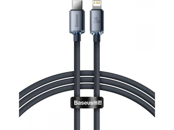 Baseus CAJY000201, Harmaa, USB C, Lightning, 1,2 m, Uros, Uros Baseus CAJY000201, Harmaa, USB C, Lightning, 1,2 m, Uros, Uros