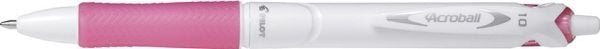 Pilot Acroball Pure White, Uudelleentäytettävä, Vaaleanpunainen