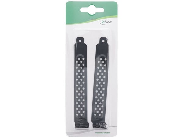 InLine 66641B, musta, 20 mm, 120 mm, 12 mm, 13 g, 2 kpl, 2 kpl