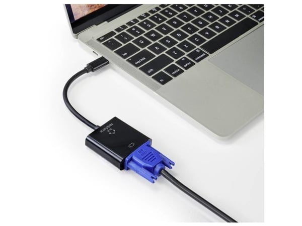Renkforce RF-4679564, 0,1 m, USB Type-C, VGA (D-Sub), uros, naaras, suora, suora