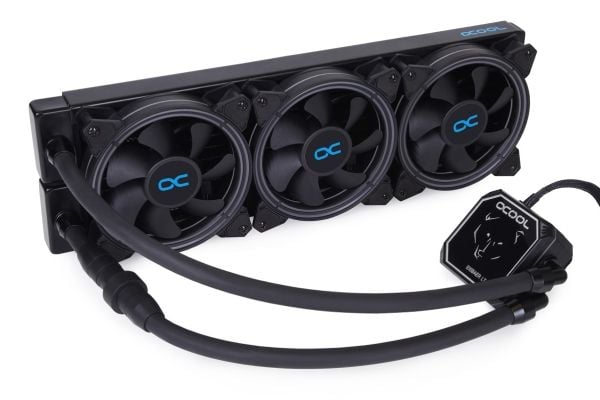 Alphacool Eisbaer Aurora LT360, Alt-i-ett væskekjøler, 104,49 m³/t, Sort
