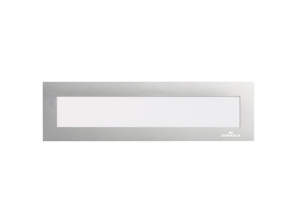 Magneettitiedot Durable Duraframe, sølv, 40 x 210 mm, pakkaus 5 kpl.