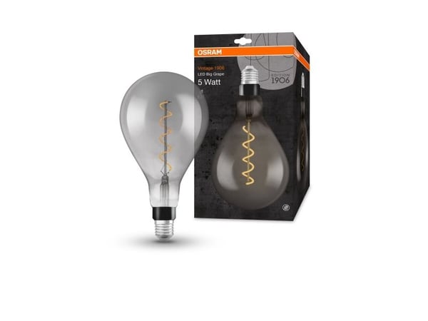 Osram Vintage 1906, 5 W, 16 W, E27, 150 lm, 15000 h, Miellyttävä lämmin valo