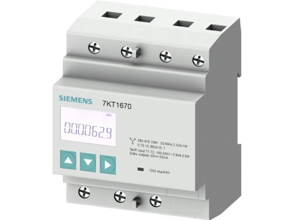 Siemens 7KT1667, Starkström, kWh, IP40, 80 A, 361 g, 361 g