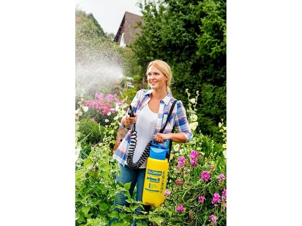 GLORIA Prima 5 Comfort, Håndbasert sprøytepistol, 7 l, 5 l, Blå, Gult, Plast, Messing