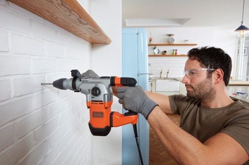 BLACK+DECKER BEHS03K-QS - Hammerbor - 1250 W - SDS-plus 13 mm - 3.7 joule