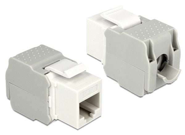 DeLOCK 86341, Valkoinen, RJ-45, LSA