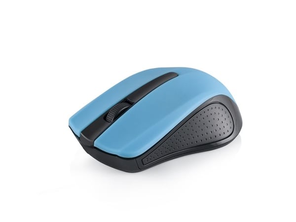 ModeCom MC-WM9 - Mus - optisk - trådløs - 2.4 GHz - USB trådløs mottaker - svart, blå