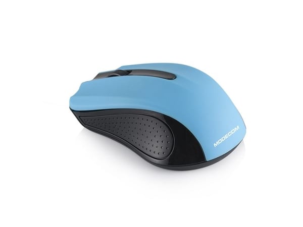 ModeCom MC-WM9 - Mus - optisk - trådløs - 2.4 GHz - USB trådløs mottaker - svart, blå