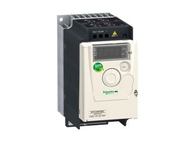 Schneider Electric ATV12H075M2, Svart, Vit, 200-240 V, 50-60 hz, 72 mm, 131,2 mm, 143 mm