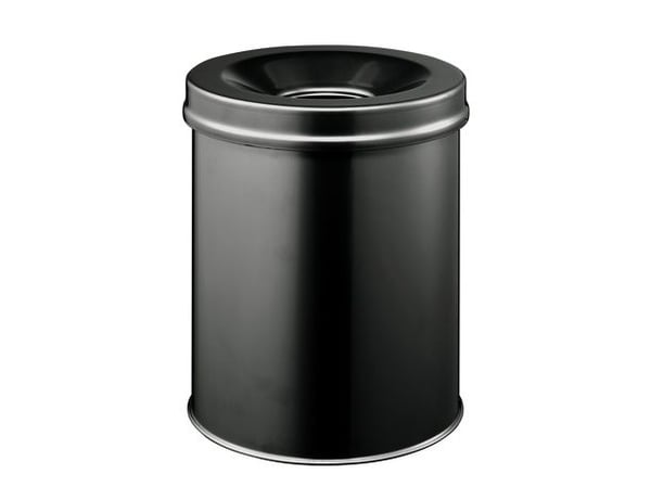 Papirkurv brandsikker SAFE 15 ltr. sort